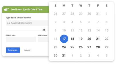 Gmail’s scheduling