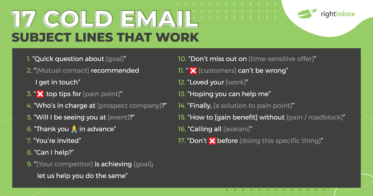 17 Cold Email Subject Lines That Get Results In 2024 8827