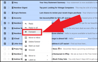 How to Forward Multiple Emails in Gmail