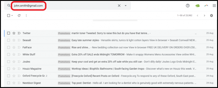 sort email by sender on mailbird