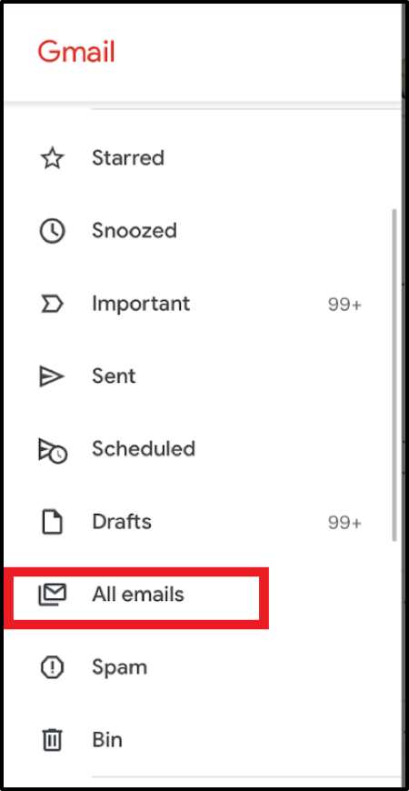 Архив в gmail