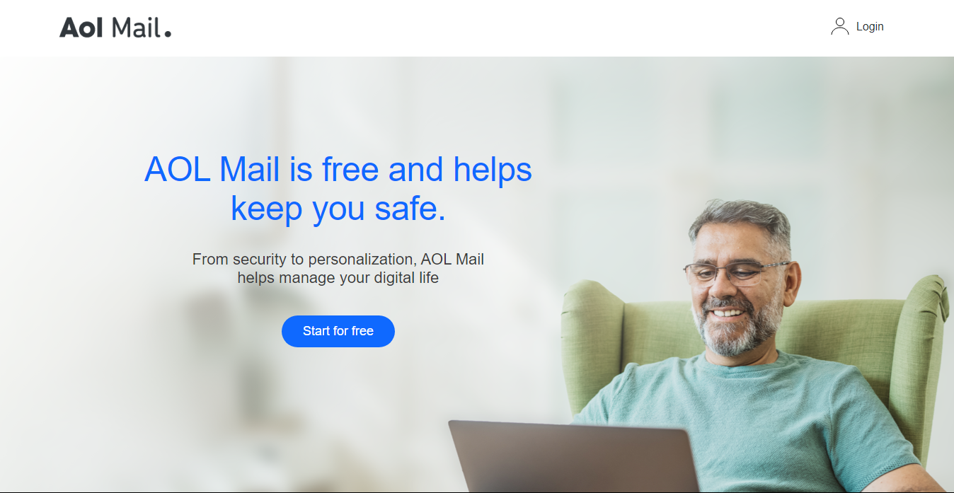 AOL Mail homepage